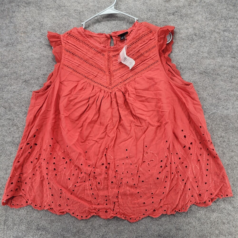 Torrid Shirt Womens 1X 14-16 Sleeveless Red